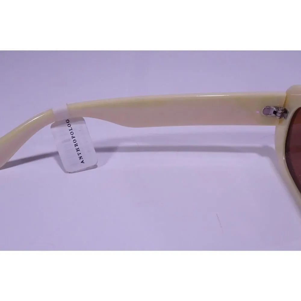 Anthropologie Women's Yellow Resin Cat Sunglasses NWT 40